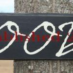 Double Layer Lettering Painted Family Name Sign
